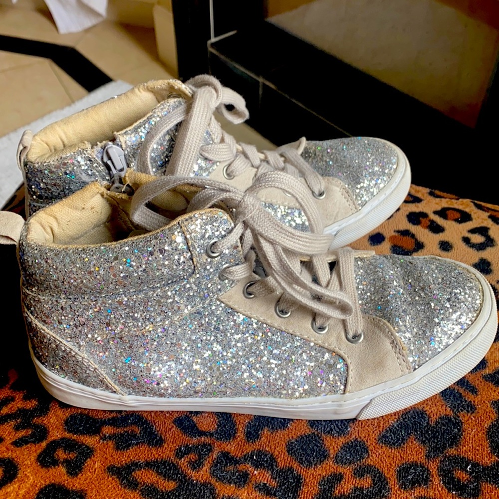 Gap silver glitter sneaker